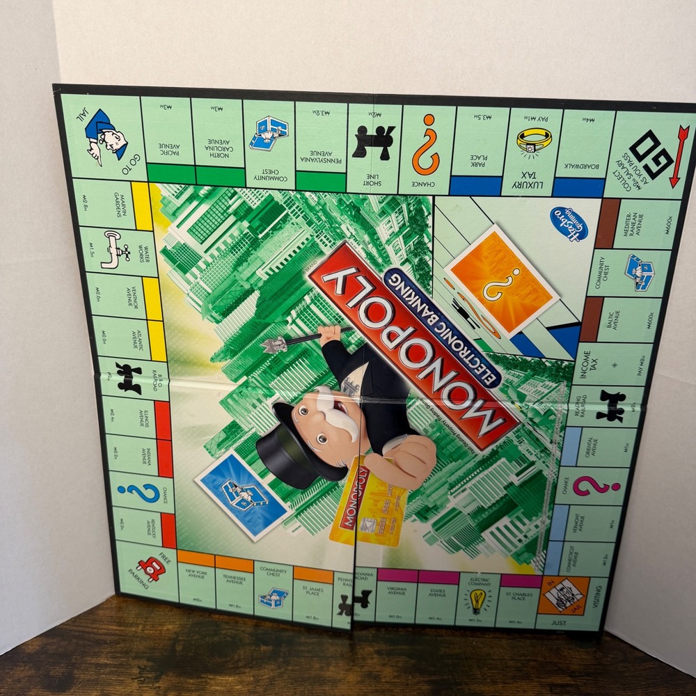 Hasbro Monopoly Game Board Only‎ 2013 Replacement Electronic Banking